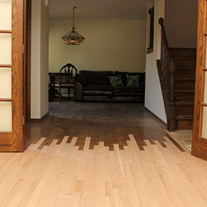 Hardwood Floor Tie-In Repairs by Ryno Custom Flooring Inc.