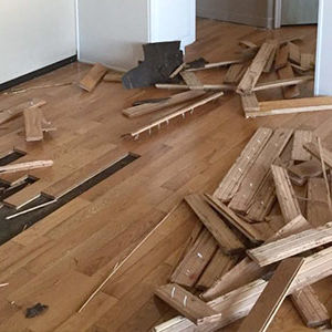 Hardwood Flooring Tear-out and Disposal Services by Ryno Custom Flooring Inc.